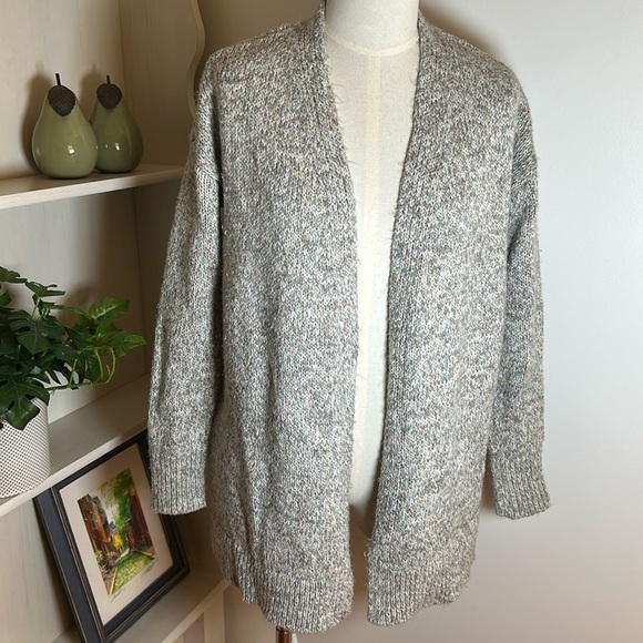 Loft Open Front Long Line Knit‎ Cardigan Women's Size Small - Picture 1 of 11